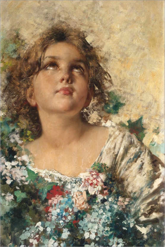 Ragazza con fiori
